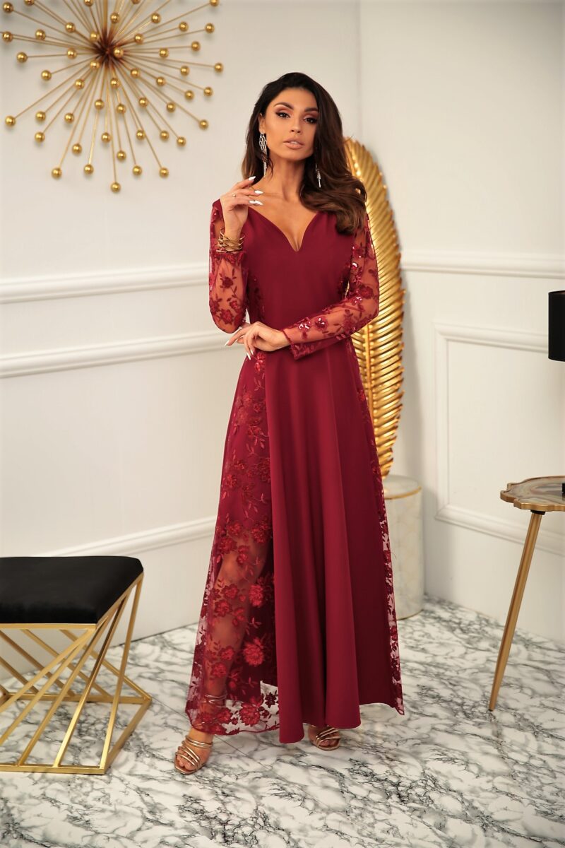 sukienka  Pamela - bordo