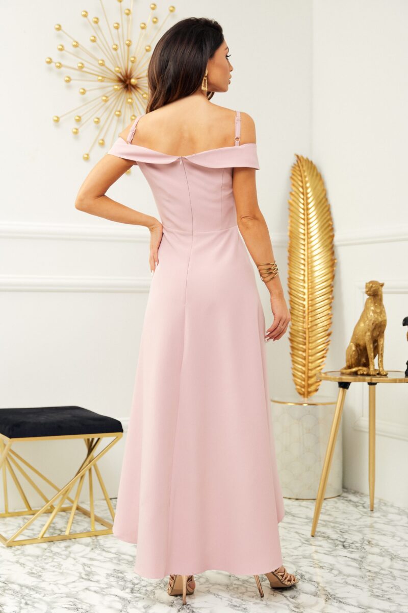 elegancka sukienka Natalie brudny róż